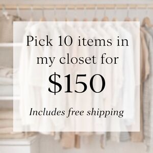 Build Your Bundle Pick 10 Items for $150 Free Shipping Closet Sale